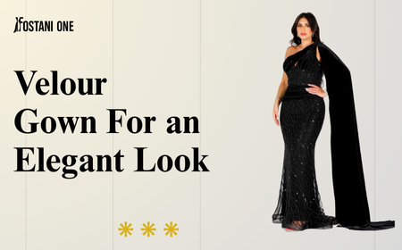 Velour gown